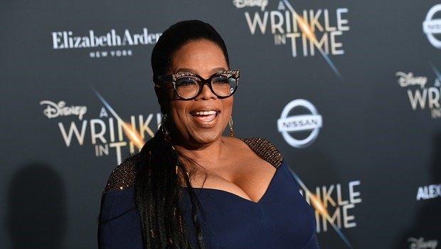 Oprah Winfrey attends the premiere of Disney's 'A Wrinkle In Time' at the El Capitan Theatre 