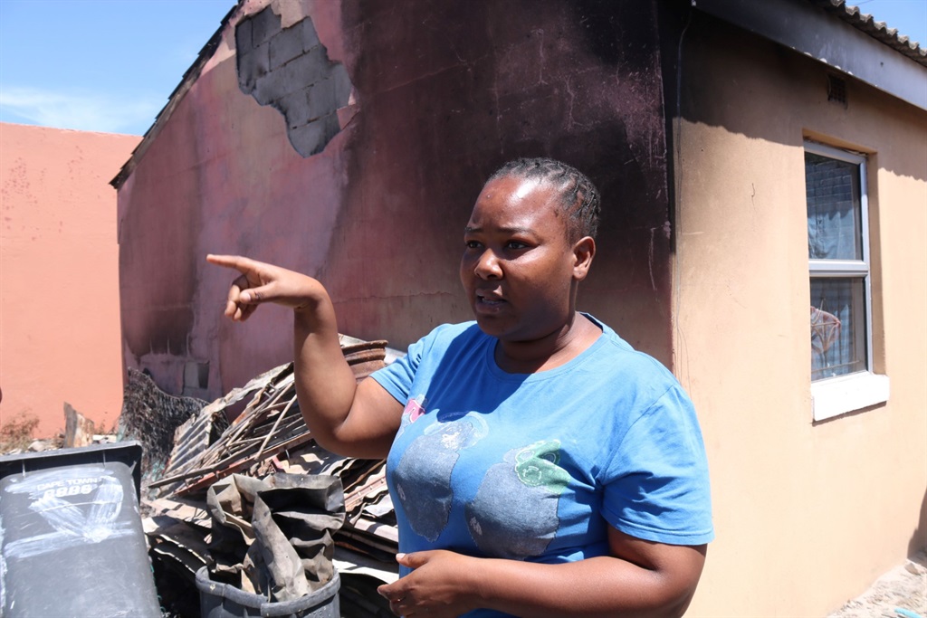 Xolelwa Msizi, who said she's grateful to God and her ancestors for saving their lives. Photo by Lulekwa Mbadamane