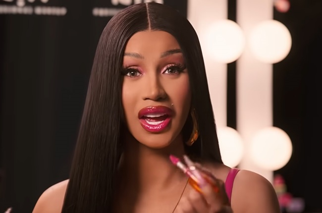 Cardi B in the NYX commercial.