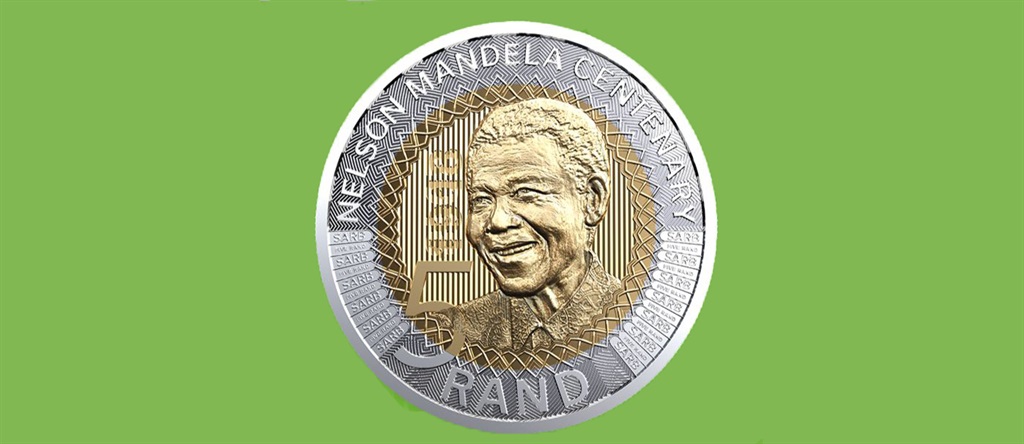 The commemorative R5 coin.