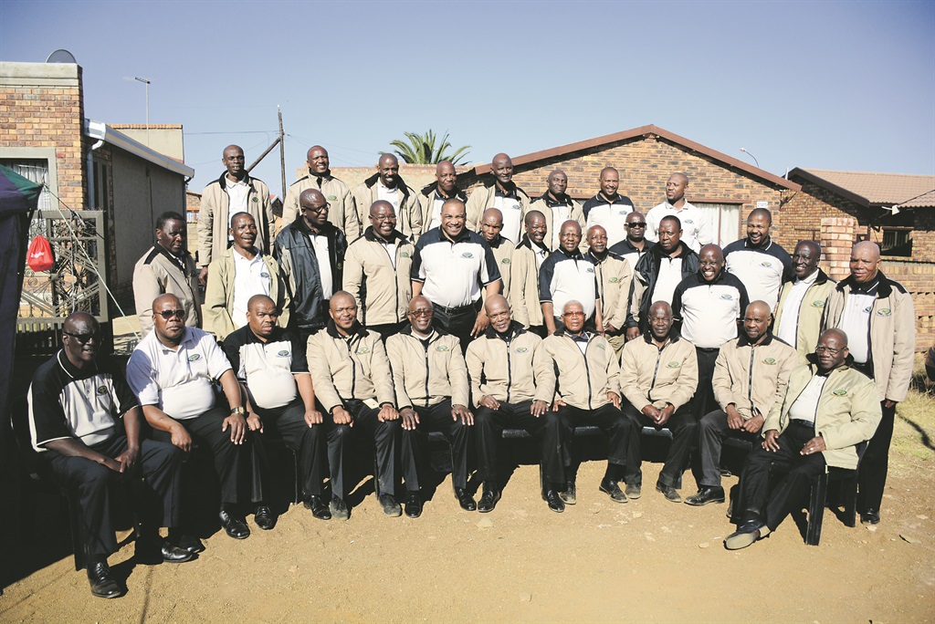 Members of the Brotherhood Burial Society look smart in their uniforms.Photos by Muntu Nkosi