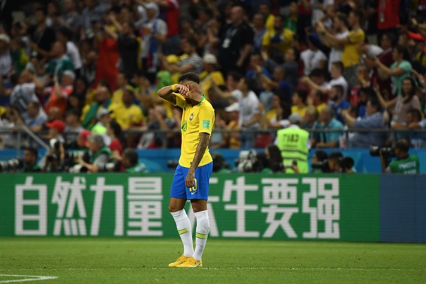 <p>Brazil have been knocked out of the World Cup by a European team for the fourth successive tournament 

</p><p>2006: France
</p><p>2010: Netherlands
</p><p>2014: Germany
</p><p>2018: Belgium</p>
