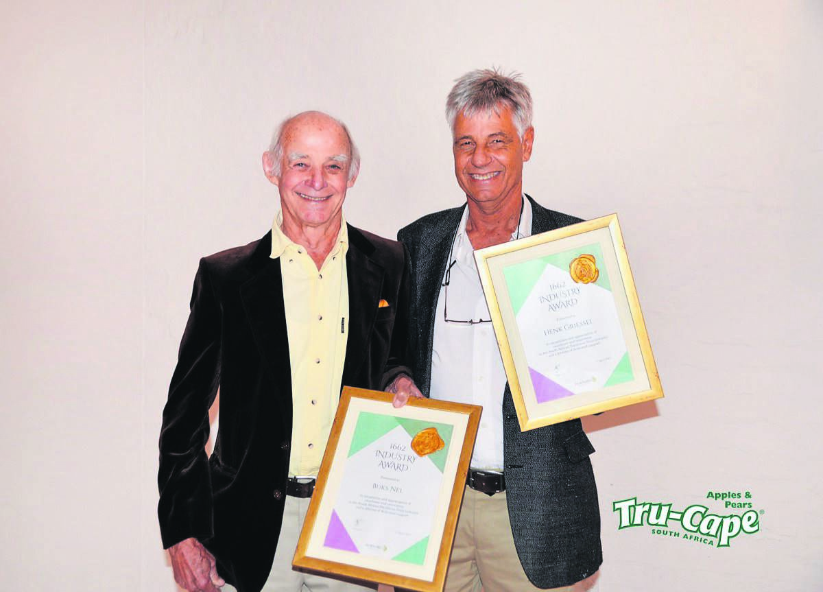 Buks Nel and Henk Griessel, both residents of Somerset West and employees of Tru-Cape Fruit Marketing, have penned their third book together.Foto: 