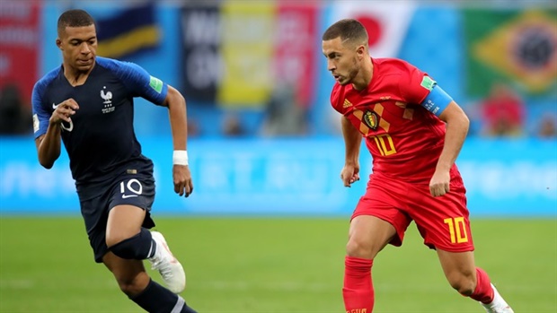 <p><strong>HALF-TIME: France 0-0 Belgium</strong></p><p>Eden Hazard has looked the most likely to score for Belgium in a high-quality first-half.</p>