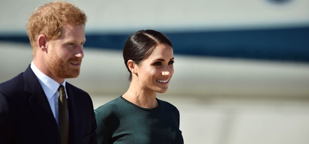 Prince Harry and Meghan arrive in Dublin, Ireland. (Photo: Getty Images)