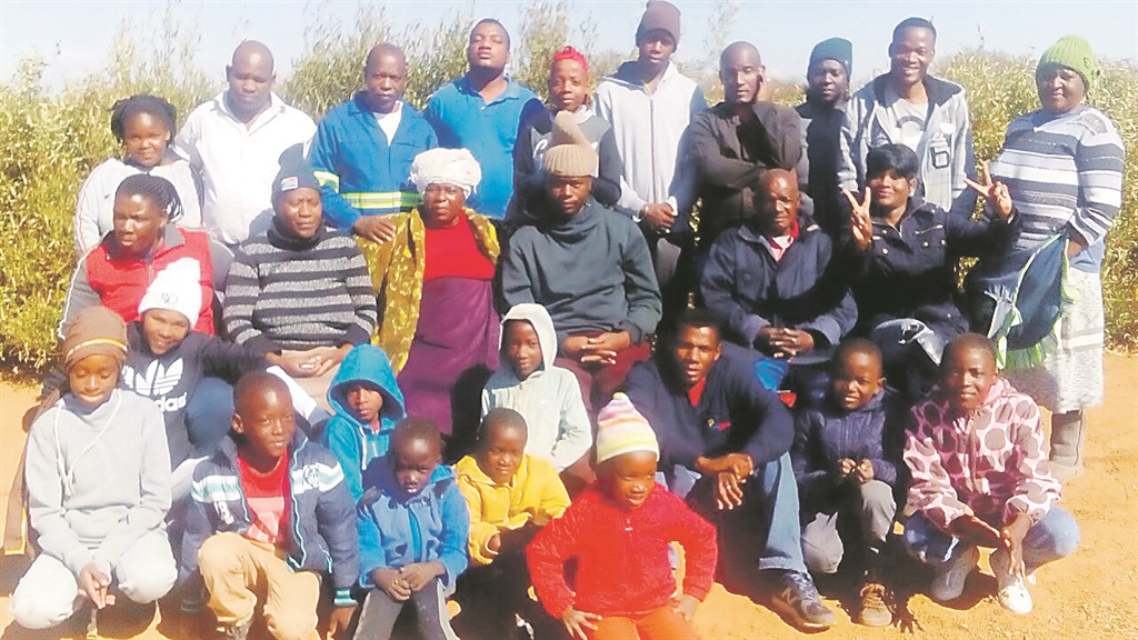 Members of Malebatse Modise Thage Family Social Club gathered at a meeting in Mmakaunyane, north of Tshwane.
