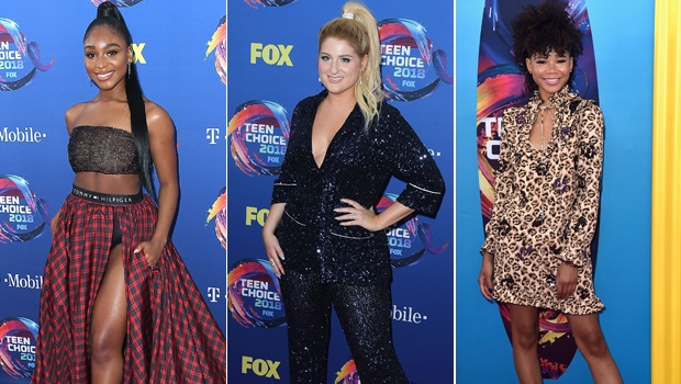 Stars on the pink carpet at the Teen Choice Awards 2018