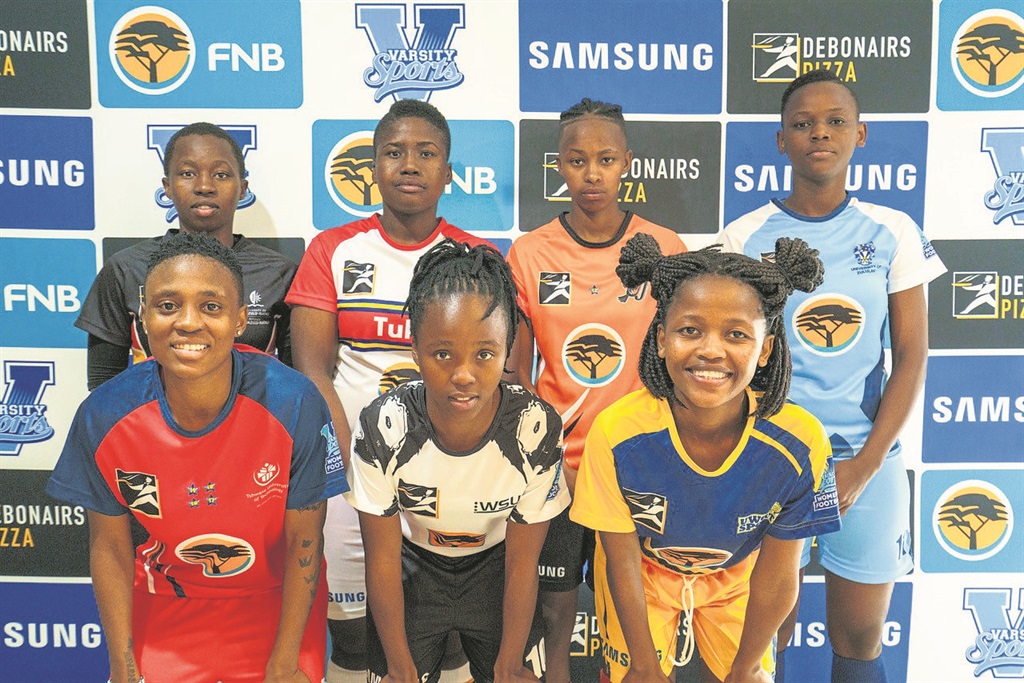 Captains of eight Varsity Football women’s teams attended this year’s launch of the tournament in milpark on Wednesday. Photo bySupplied
