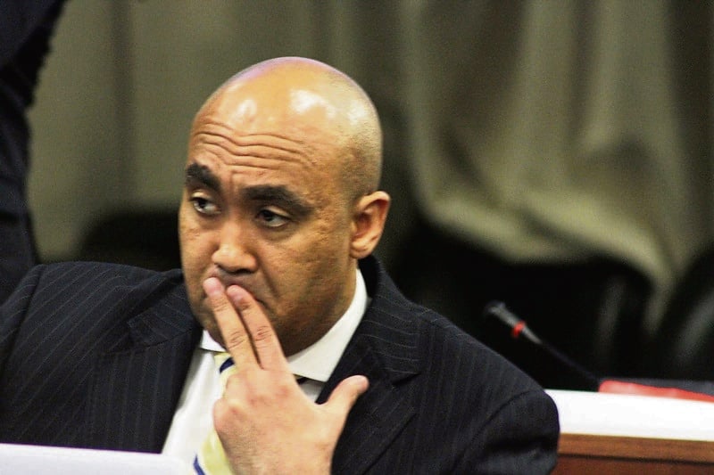 NPA head Shaun Abrahams during a portfolio committee meeting in Parliament in Cape Town. Picture: Lindile Mbontsi