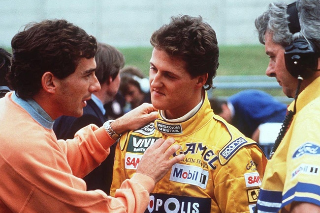 1992 Belgian GP, Aryton Seann_Michael Schumacher