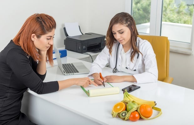 consulting a nutritionist