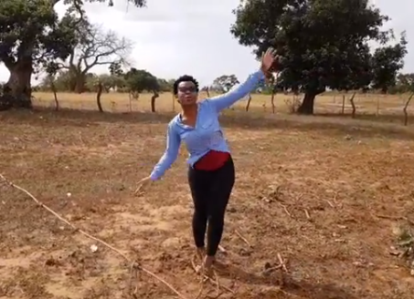 Zodwa Wabantu on her land in Mpumalanga. Photo: Instagram