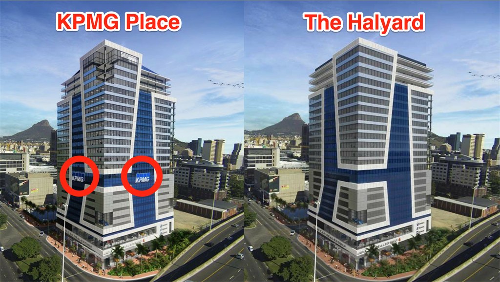 KPMG’s name has been stripped from a massive new Cape Town building