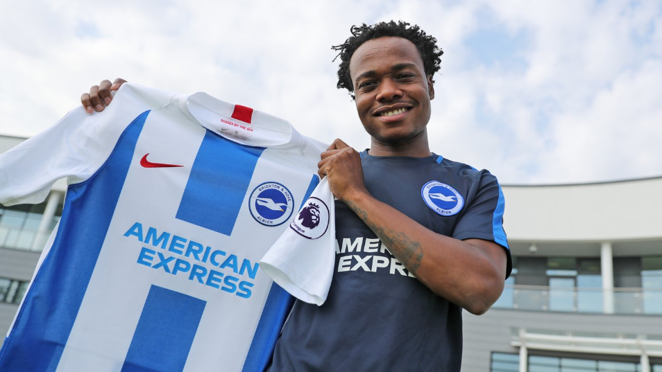 Percy Tau has joined EPL side Brighton & Hove Albion.