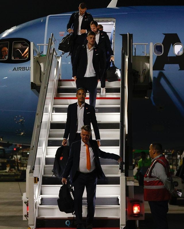 Netherlands national team arriving in Qatar