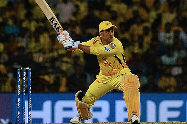 Mahendra Singh Dhoni in action for the Chennai Super Kings. 