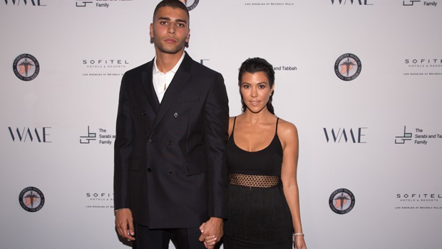 Kourtney Kardashian and Younes Bendjima at the The Syrian American Medical Society hosts the Voices in Displacement Gala