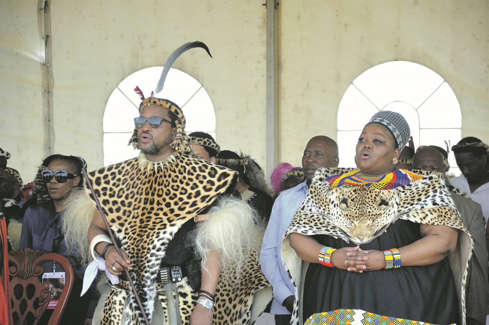 King Misuzulu and his wife Queen Ntokozo Mayisela-Zulu. Photo: Jabulani Langa