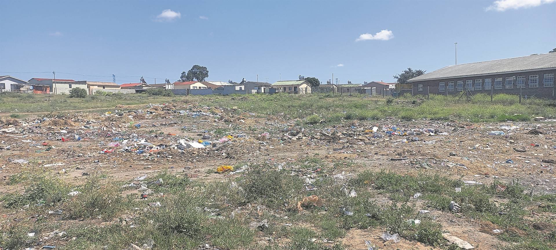 Rubbish piles up in open spaces in Nelson Mandela Bay.                                                 Photo by Luvuyo Mehlwana