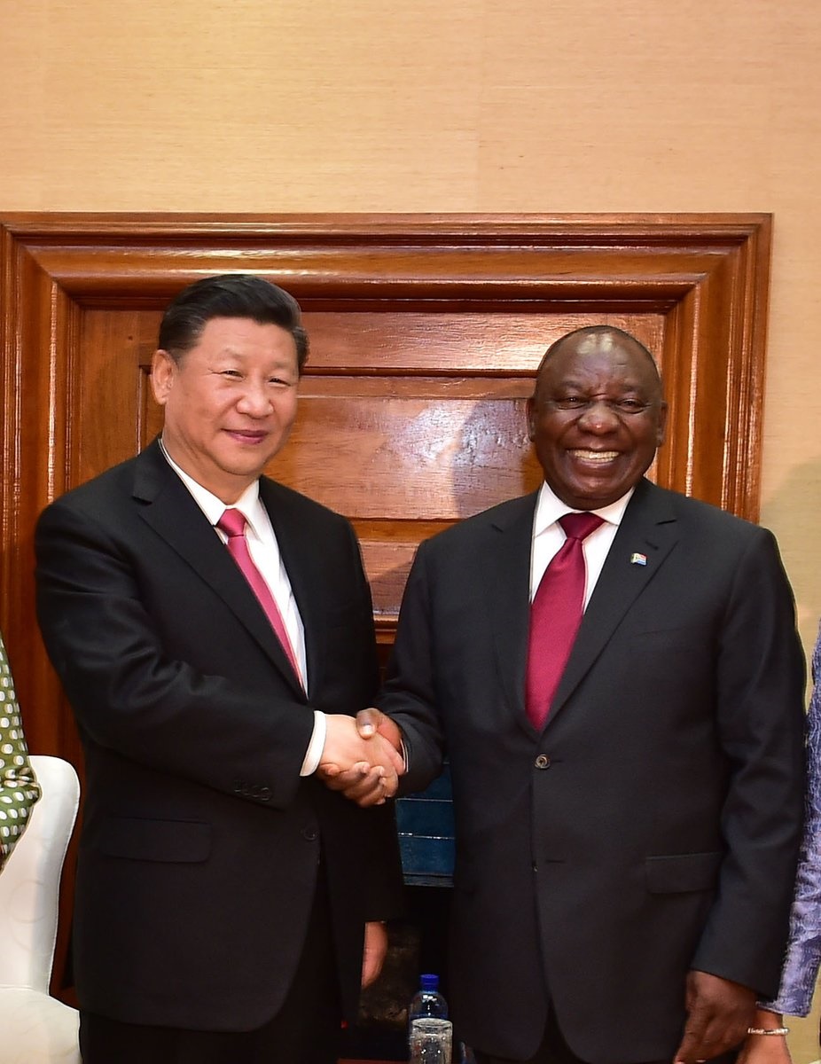 President Cyril Ramaphosa and Chinese President Xi Jinping.