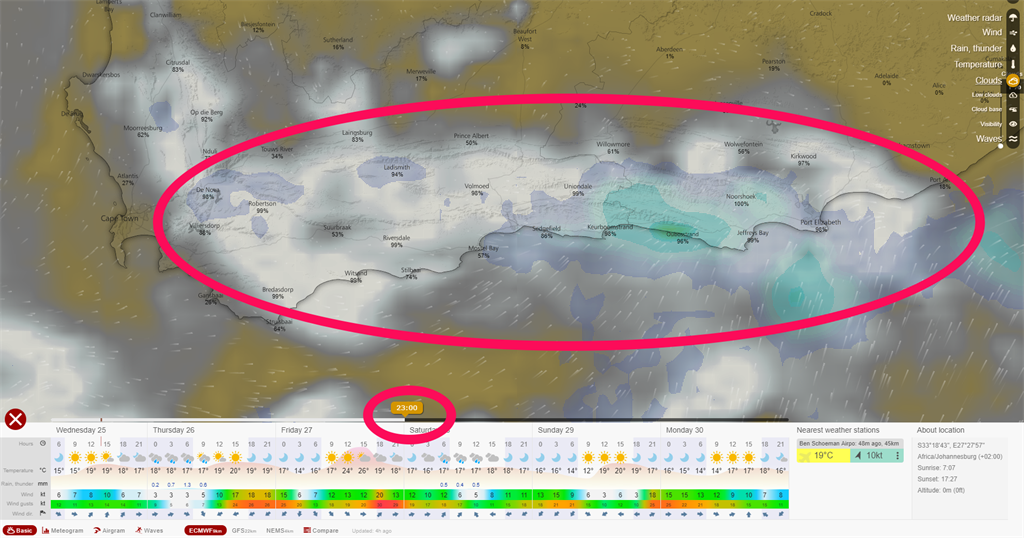 Update: this is the cloud prediction for tonight's 'blood ...