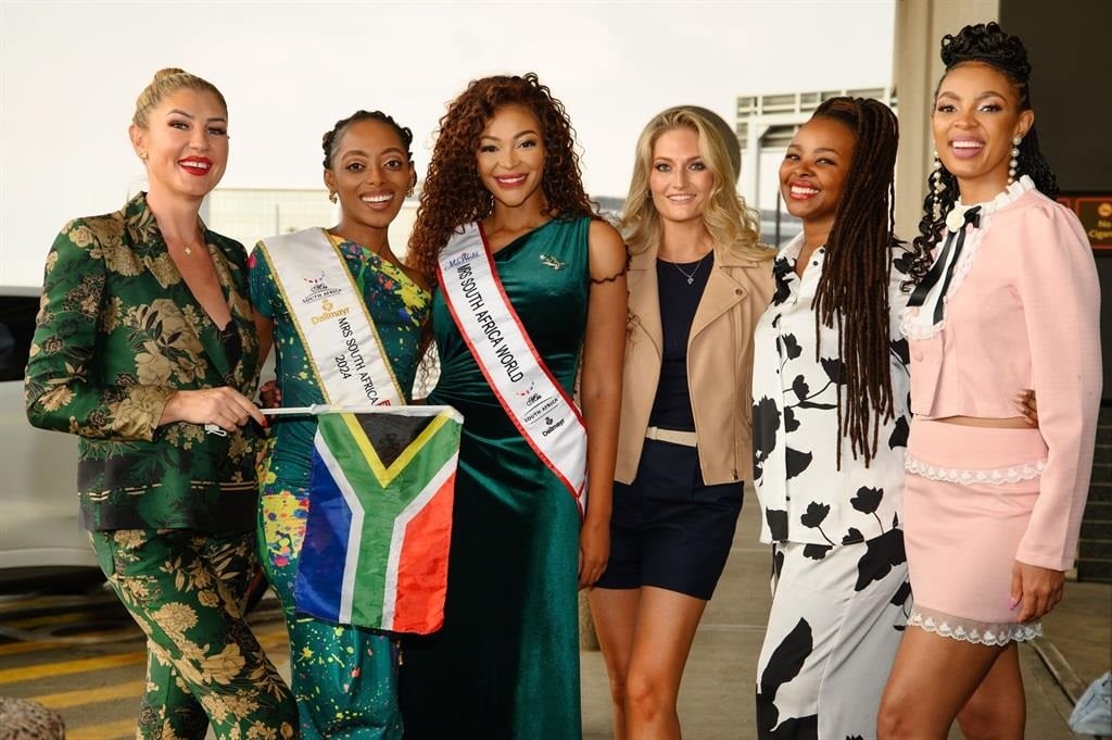 
Dallmayr Mrs South Africa 2022 [Pictured third from left], jets off to Las Vegas hoping to bring home the Mrs World 2024 title. 
