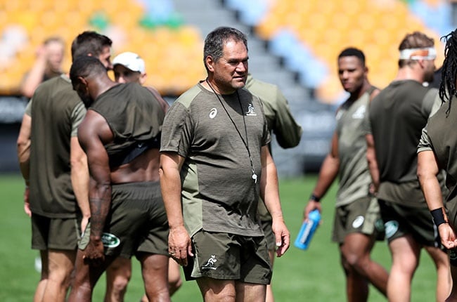Dave Rennie during a Wallabies training session at Mt Smart Stadium in Auckland on 16 October 2020.