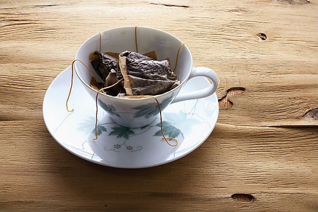 teabags in a teacup