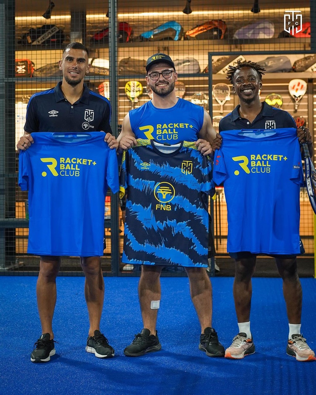 Cape Town City have crossed over with one of the world's fastest growing sports, padel, with the club's first team players getting deep into the action.
