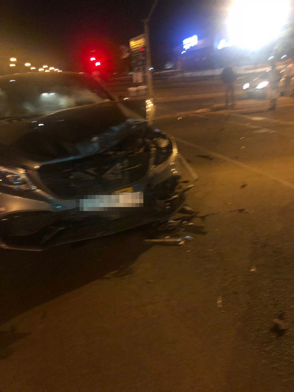 Kabelo Matsepe’s car after the crash. Picture: Supplied