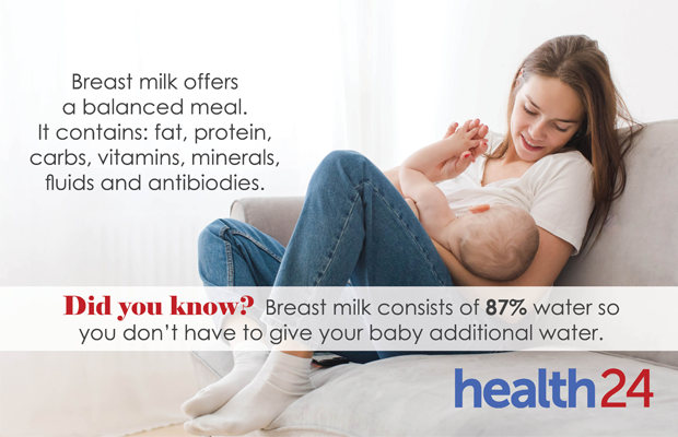 mother and child breastfeeding factoid