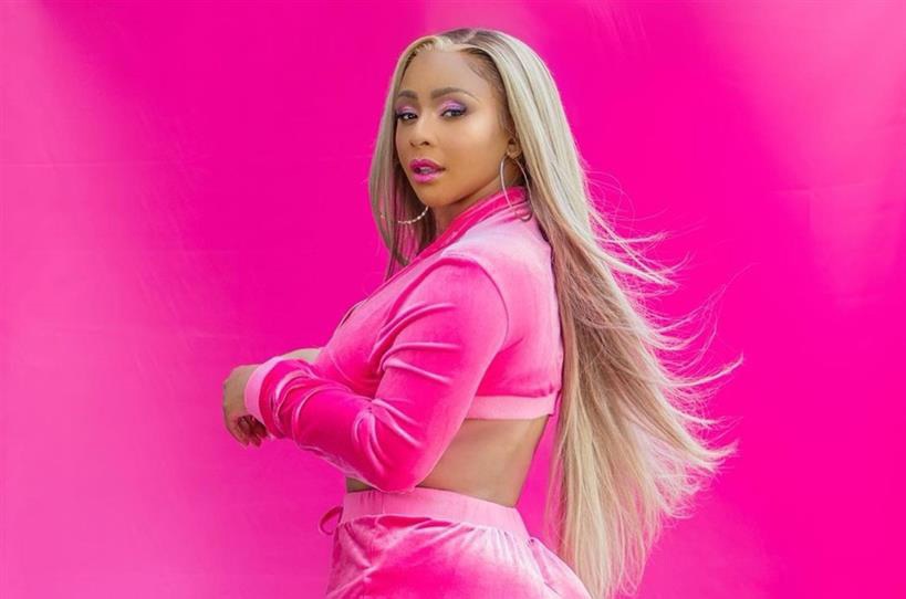 Boity dressed in head-to-toe pink.