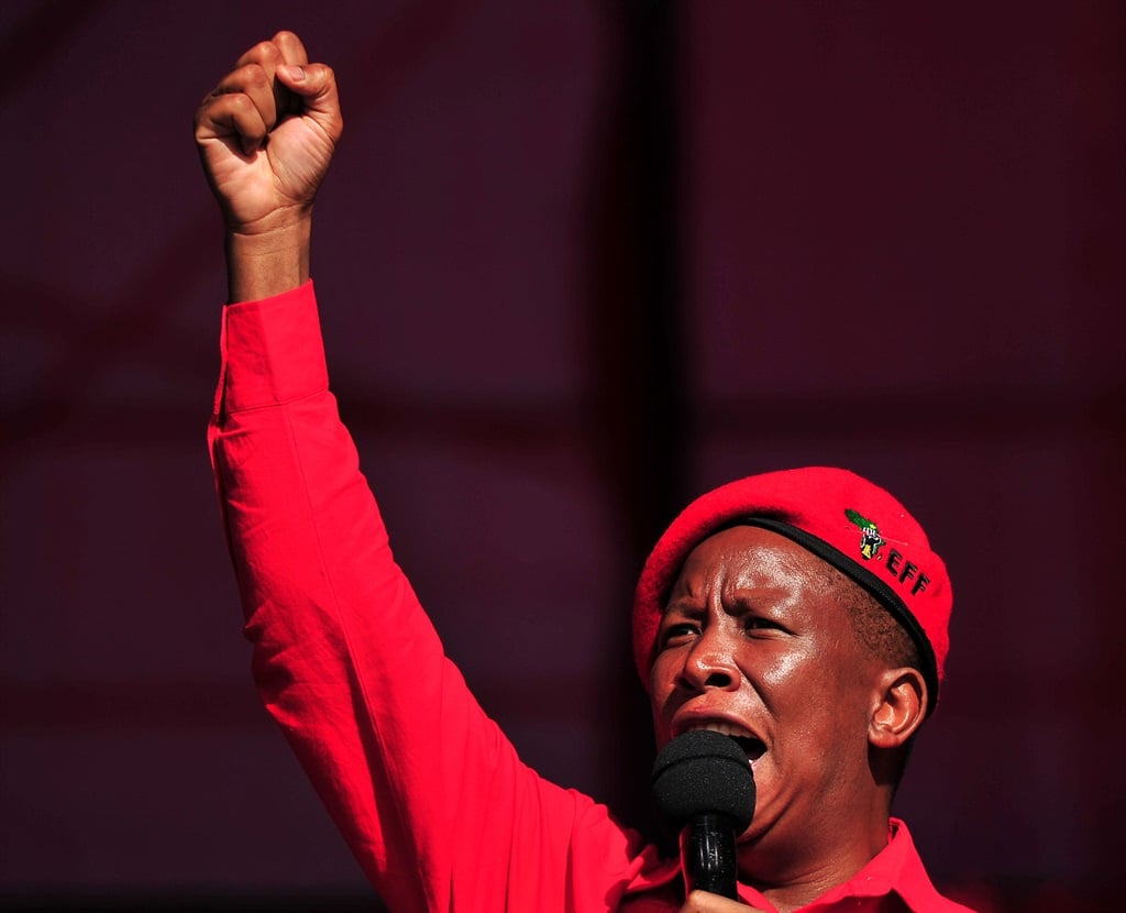 Julius Malema the leader of EFF during the party's 5th birthday celebratins at Sisa Dukashe stadium in Mdantsane, East London (July, 28 2018). Picture: TEBOGO LETSIE