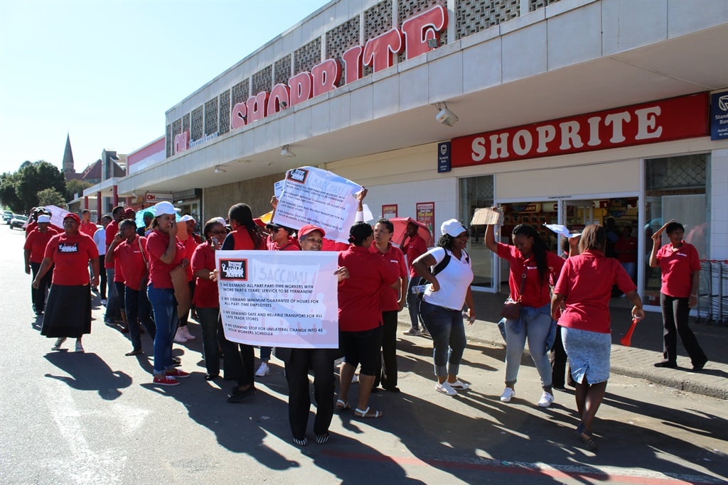 South African Shoprite employees went on strike earlier this year over wages. When their colleagues in Namibia did that, Shoprite sued them for millions. File picture