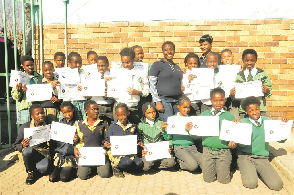 Pupils who attended the after-school maths extra lessons at Ikaneng Primary School in Soweto.Photo by Thabo Monama