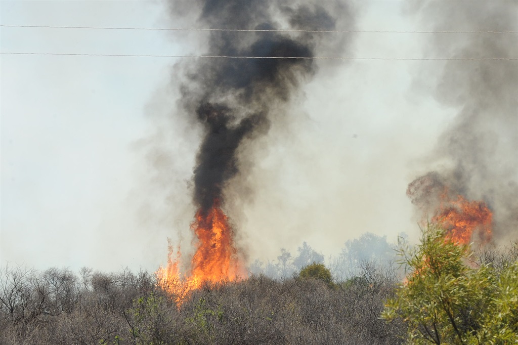 Fire warnings were issued for parts of the country.