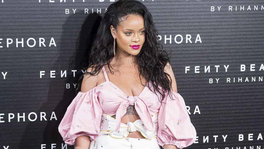 Rihanna at the Sephora Spain launch