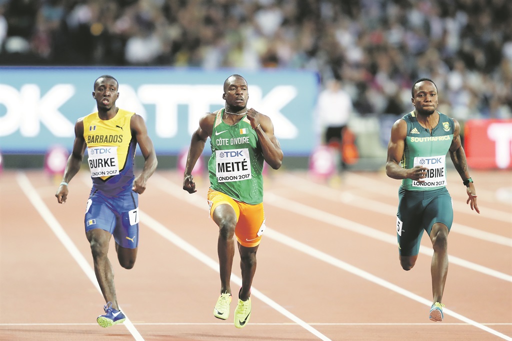 Africa’s sprint sensation Ben Youssef Meite has nothing but praise for Mzansi’s Akani Simbine.           Photo by Getty Images 