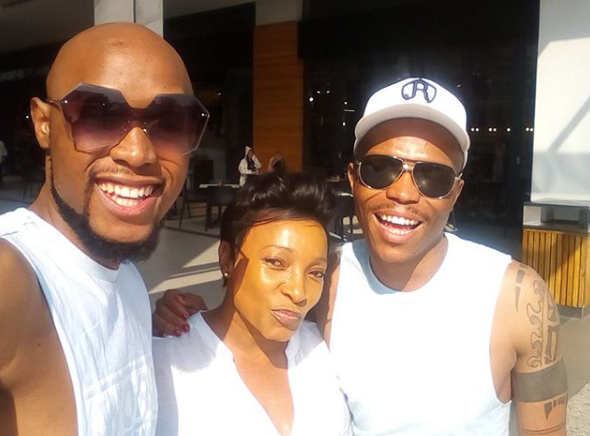 Mohale, Palesa and Somizi spend some time together. Photo: Instagram