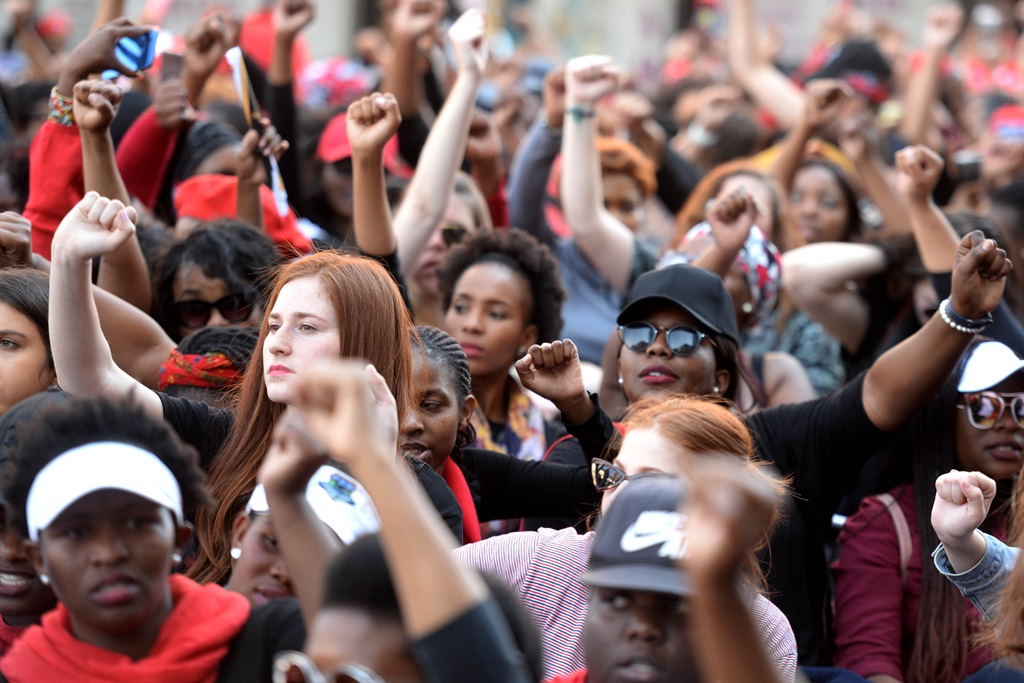 Women march to the Union Buildings during the Total ShutDown demonstration against gender-based violence on August 1 2018 in Pretoria. Picture: Deaan Vivier/Netwerk24/Gallo Images