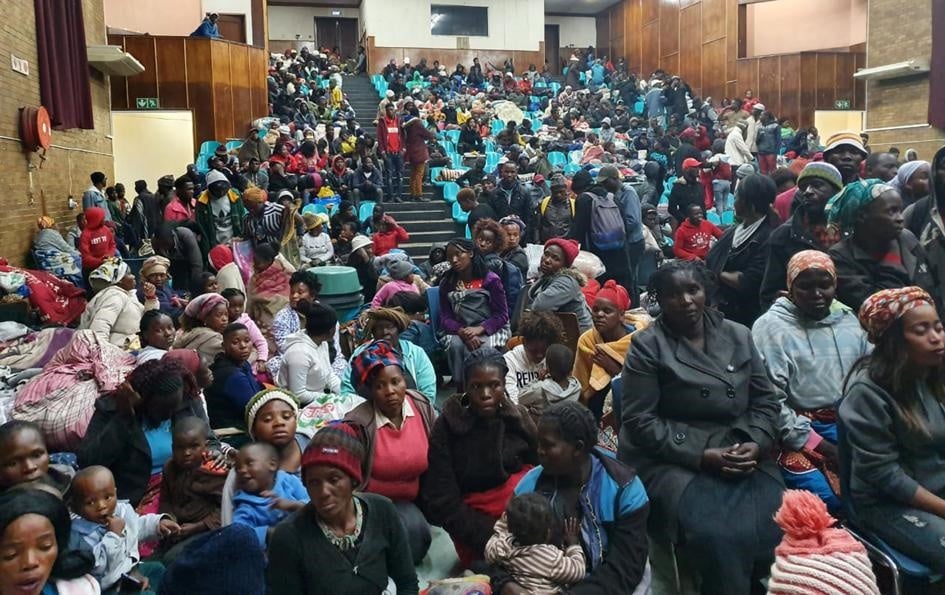 Shangaan victims of xenophobic attacks sheltered at the DH Williams Hall in Katlehong, Ekurhuleni. Photo by: Busi Magagula 