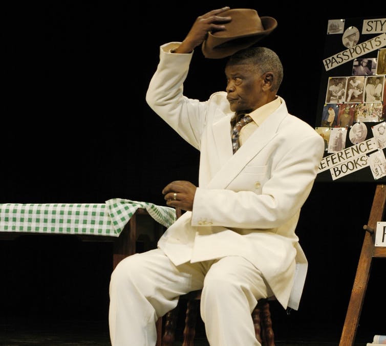 Winston Ntshona in ‘Sizwe Banzi is dead’. Picture: Supplied/Baxter Theatre