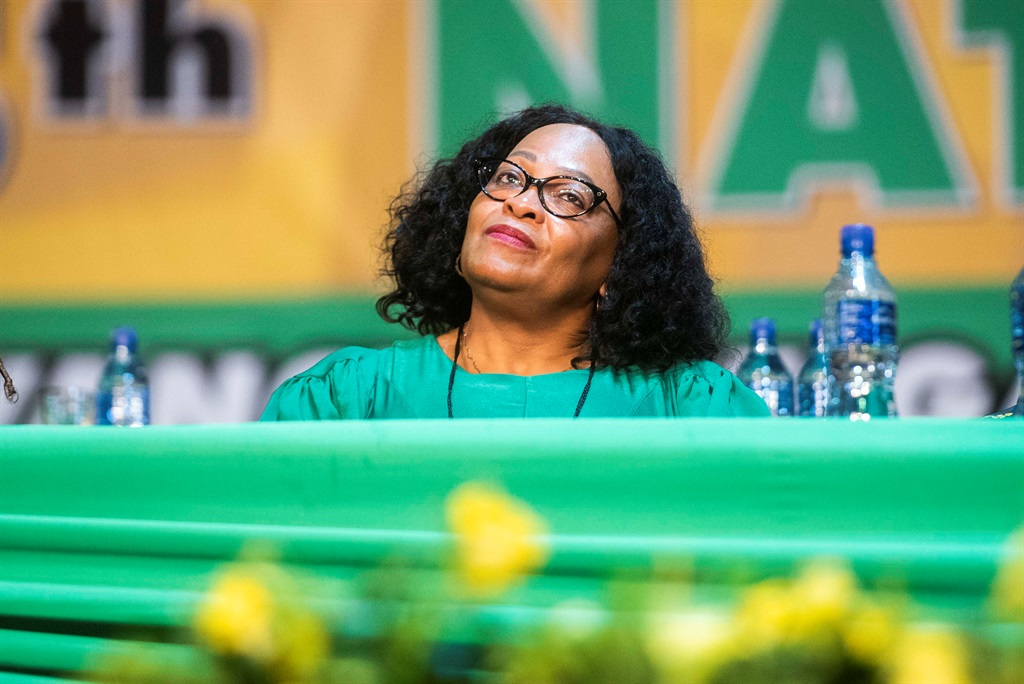Nomvula Mokonyane, the newly elected first deputy secretary-general during the closing of the 55th national conference of the ANC. Photo: Alet Pretorius/Gallo Images