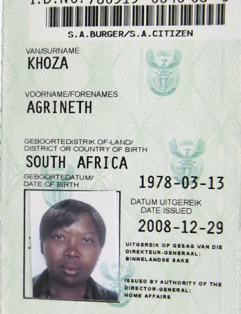 What Is A Passport Book Number South Africa Home Affairs Ducking
