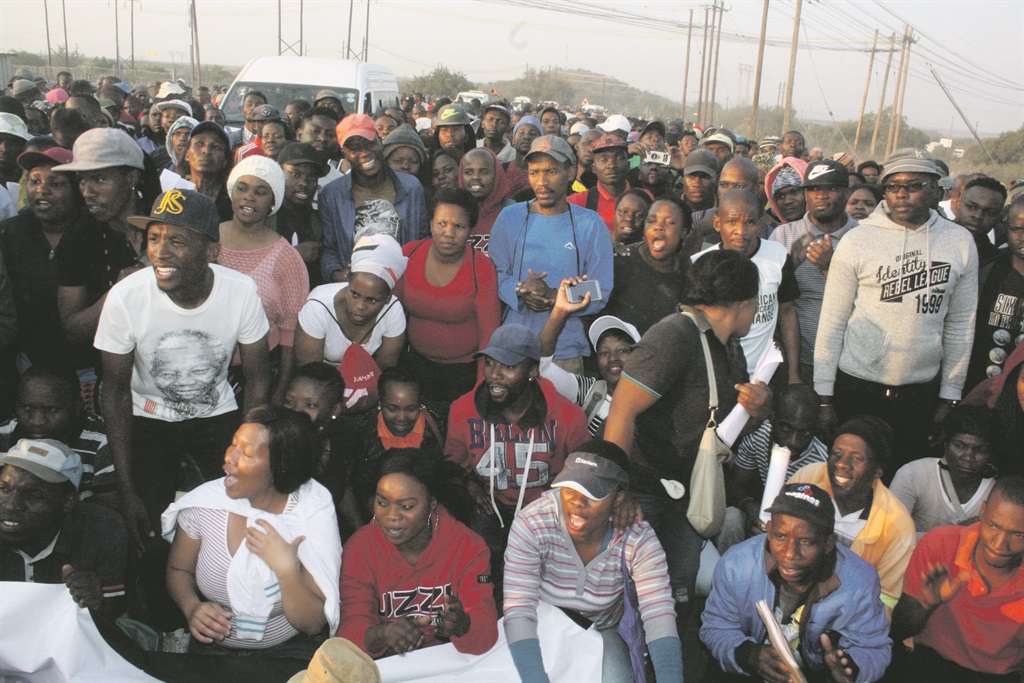 Madibeng residents have threatened to stop all mine operations if their demands are not met.    Photo by Rapula Mancai