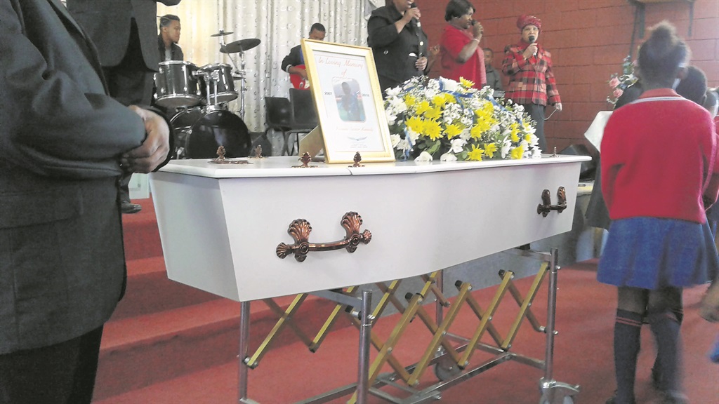 Rennino Kennedy was buried in East London after being electrocuted. Photo by Mbulelo Sisulu
