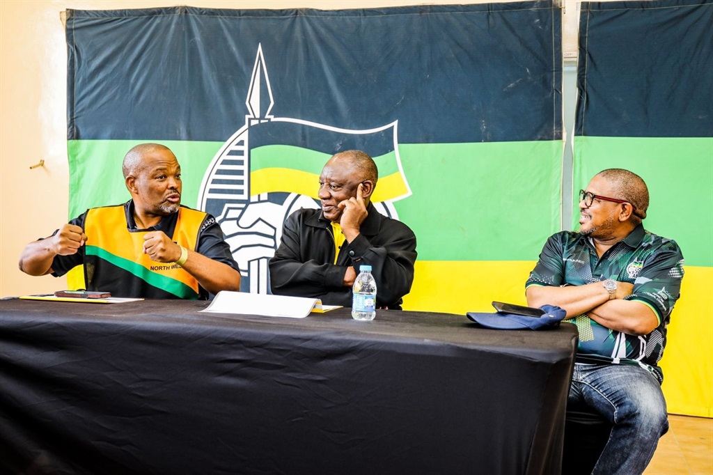ANC President Cyril Ramaphosa
during the #Letsema Campaign in North West, Litchtenburg.