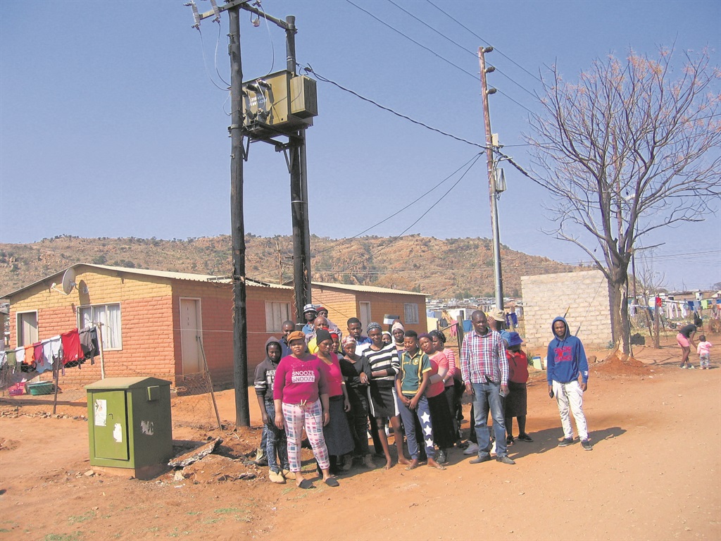 Residents want their transformer to be fixed so they have services again.                                 Photo by Aaron Dube