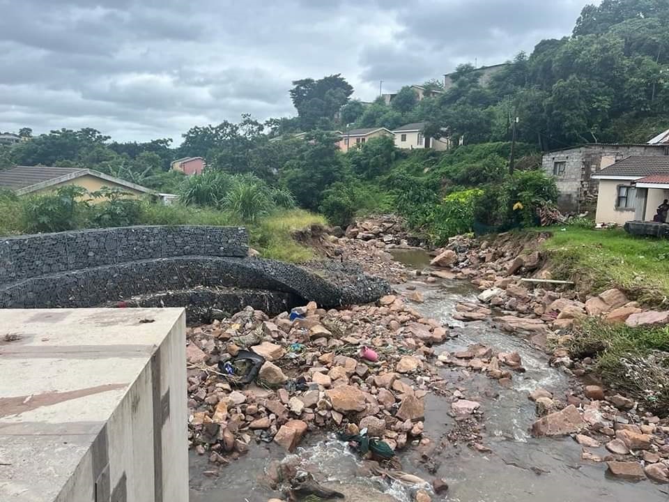 Some of the damage that was caused by the floods in KZN.