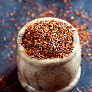 Rooibos tea is rich in alpha hydroxy and zinc – both vital nutrients for healthy skin.